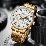 Reloj de Hombre Dorado Curren 8427