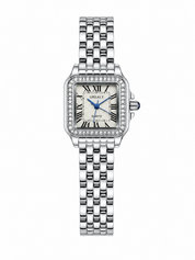 Reloj GREALY Plateado con Piedras Tipo Cartier