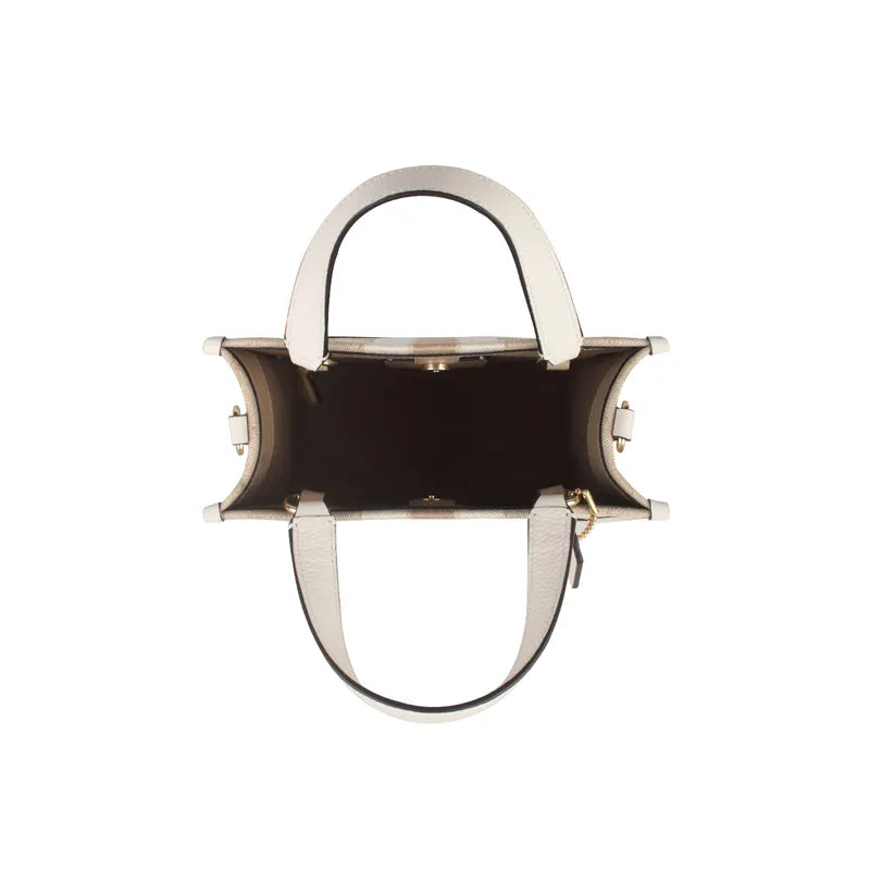 Coach Jacquard con Cuero Blanco