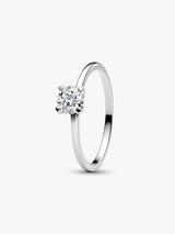 Anillo Solitario Zirconia Pequeña Brillante