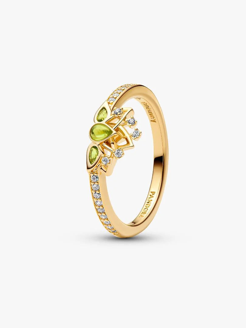 Anillo Tiara Princesa Tiana de Disney Dorado