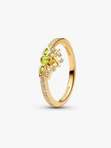 Anillo Tiara Princesa Tiana de Disney Dorado