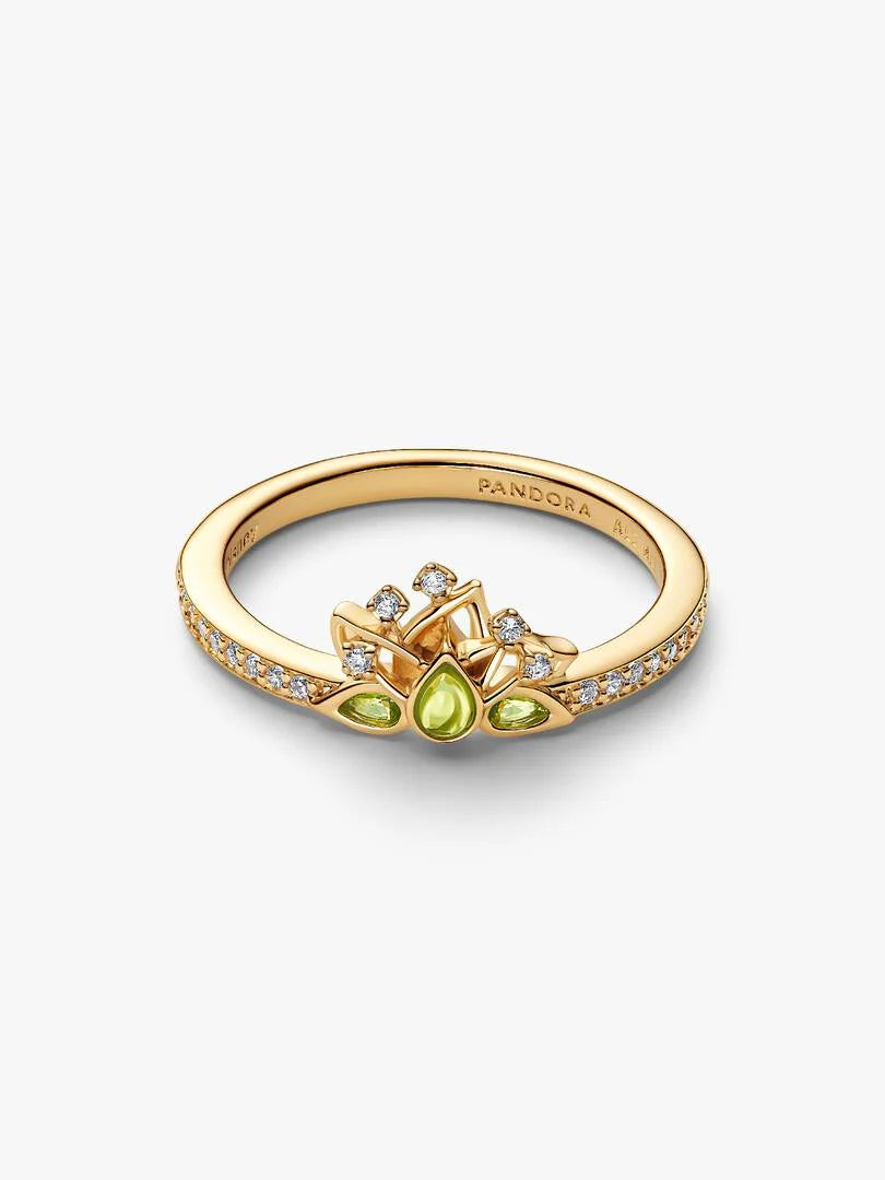Anillo Tiara Princesa Tiana de Disney Dorado