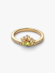 Anillo Tiara Princesa Tiana de Disney Dorado