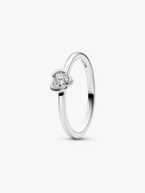 Anillo Solitario Minimalista con Zirconia Brillante