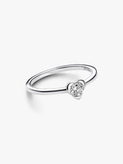 Anillo Solitario Minimalista con Zirconia Brillante