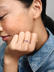 Anillo en plata de ley Tú y Yo