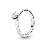 Anillo Solitario Corazon Pequeño