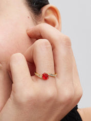Anillo Rosa Encantada de La Bella y la Bestia de Disney