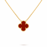 Collar Van Cleef Alhambra Vintage 1 Trébol Rojo