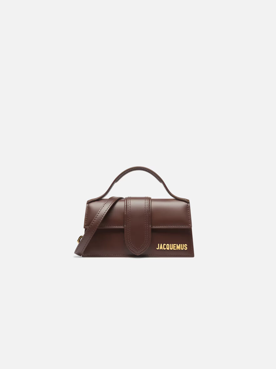 Jacquemus Le Bambino Marrón con Logo Dorado