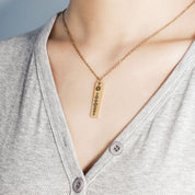 Collar Grabable Con Placa Pequeña en Acero Inoxidable