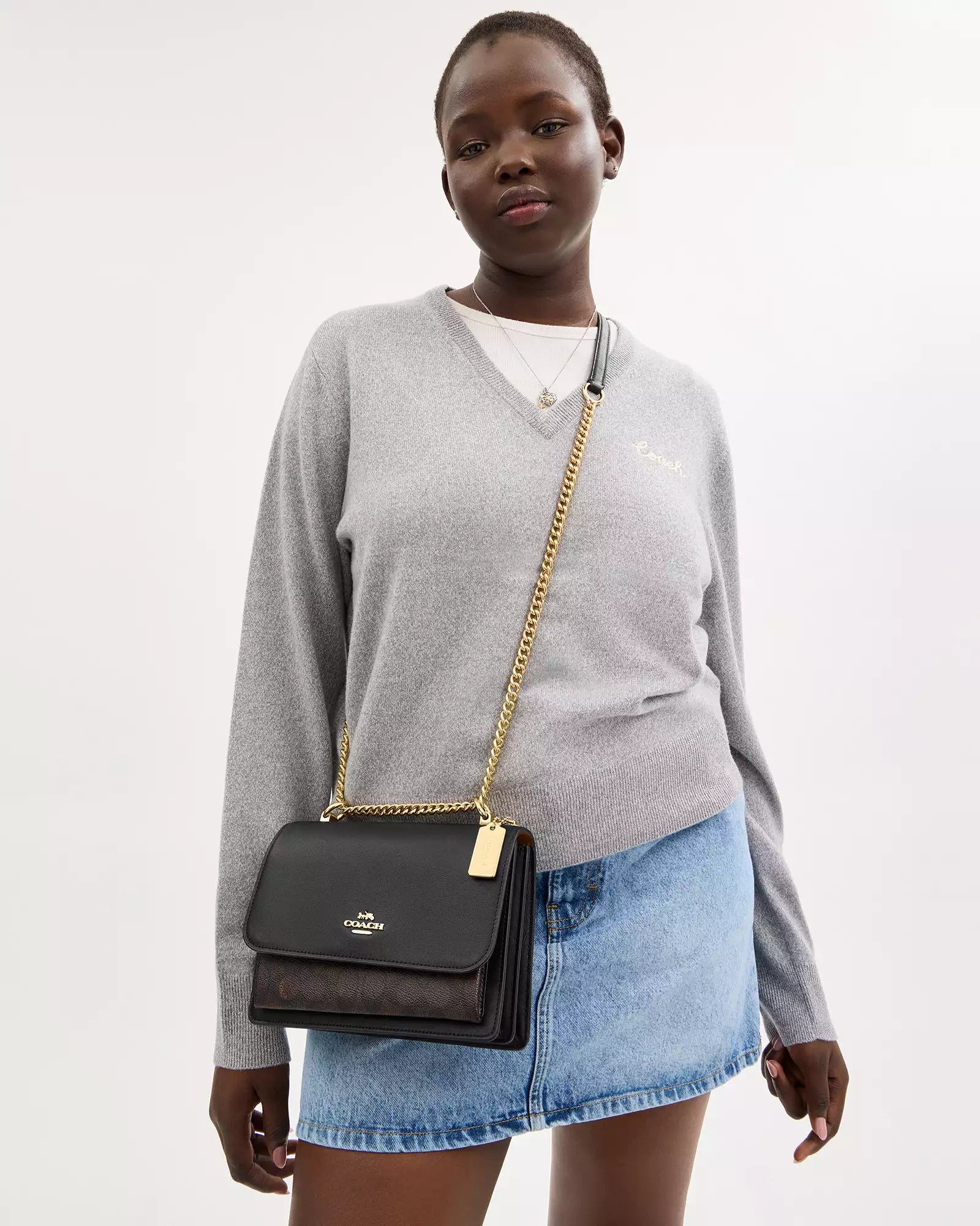 Coach Klare Marron/Negra Grande
