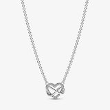 Collar Corazón Infinito Brillante