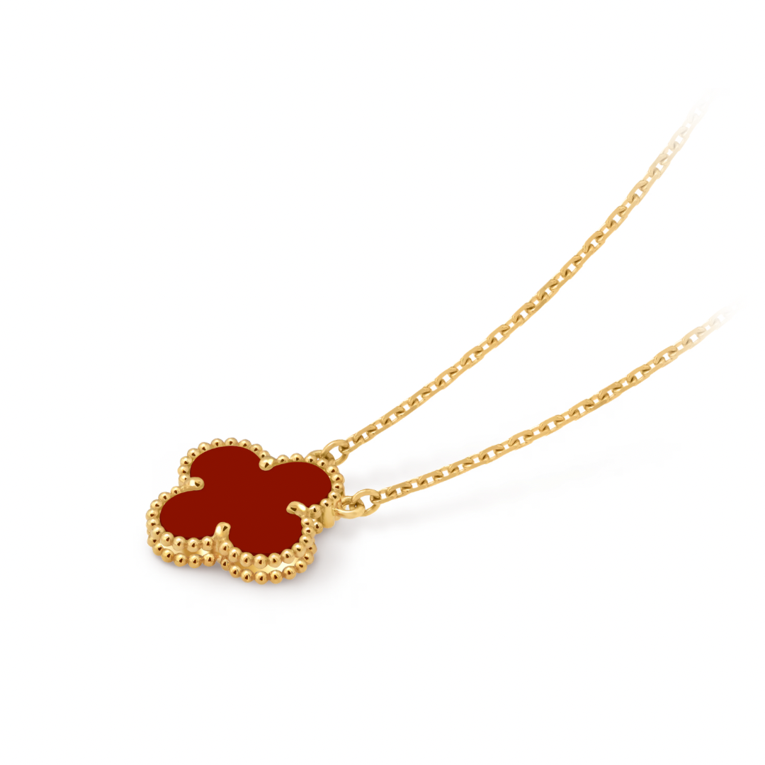 Collar Van Cleef Alhambra Vintage 1 Trébol Rojo