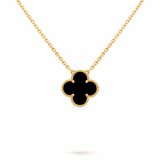 Collar Van Cleef Alhambra Vintage 1 Trébol Negro