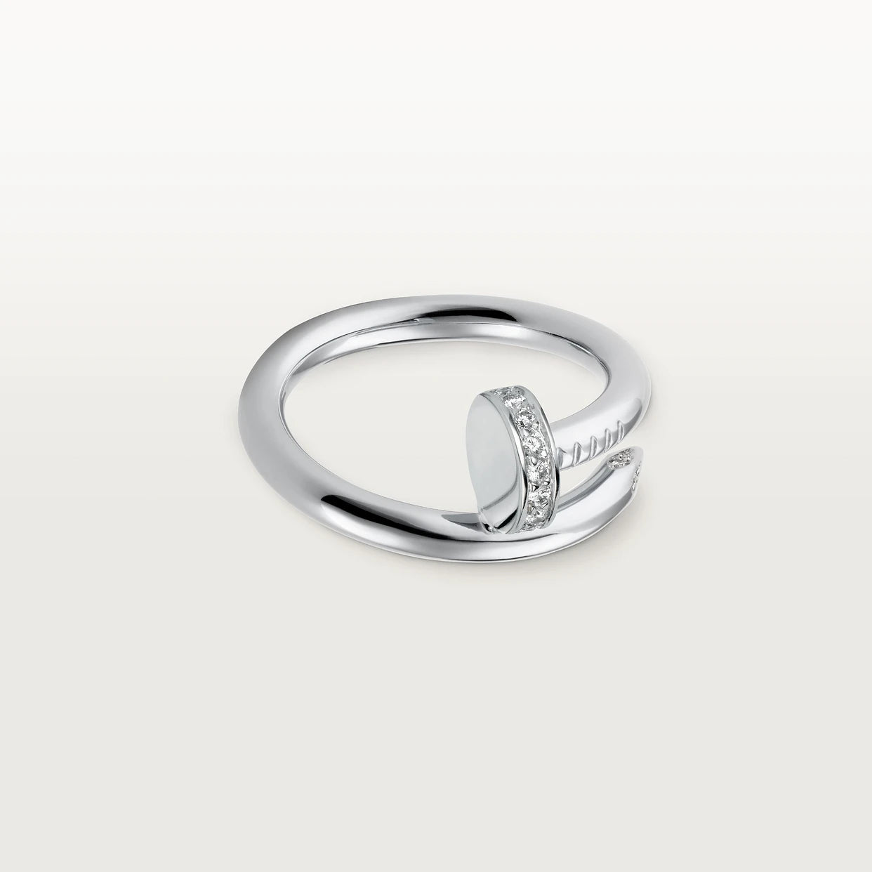 Anillo Clavo Cartier Plateado