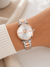 Reloj Coach Plateado y Rose Gold
