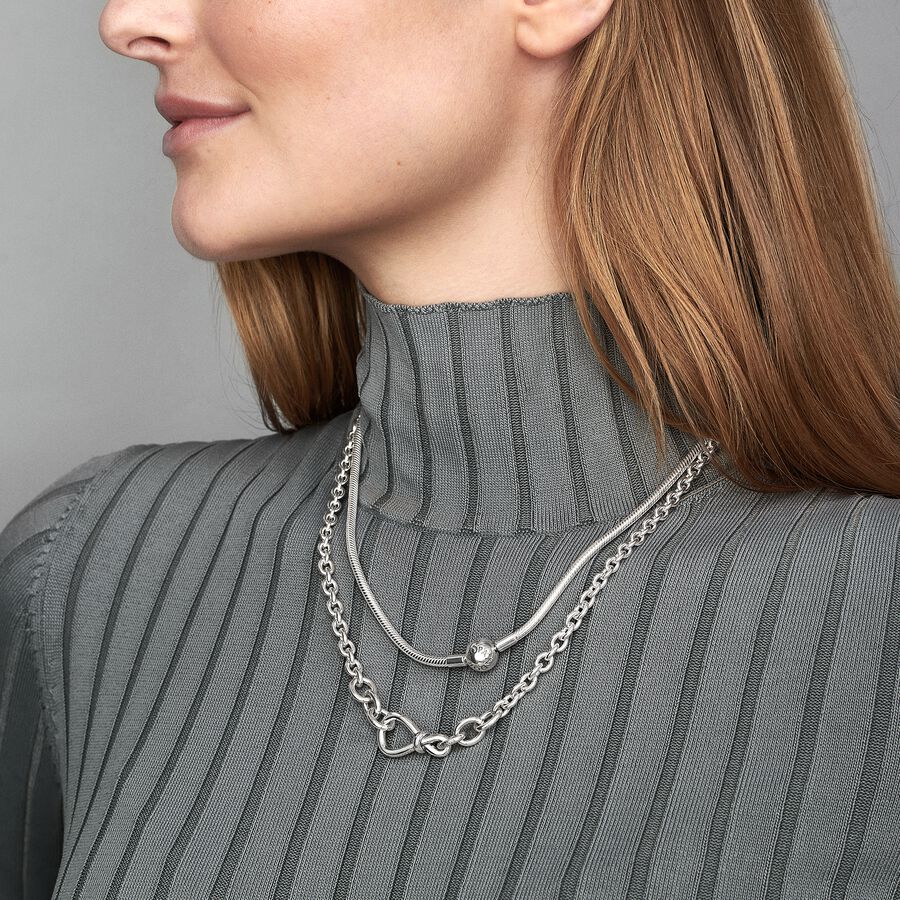 Collar Moments en plata