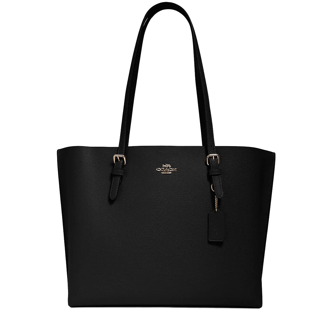 Coach Mollie Tote Negra Interior Rojo Grande