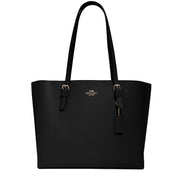 Coach Mollie Tote Negra Interior Rojo Grande