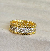 Anillo Van Cleef Pave Dorado
