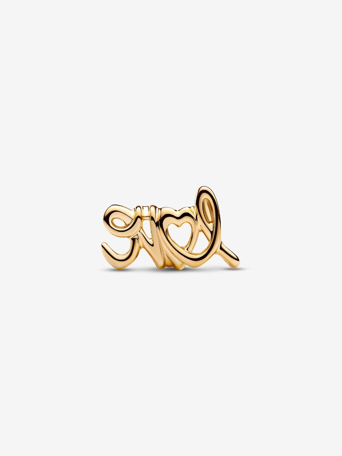 Charm Love Escrito a Mano Dorado