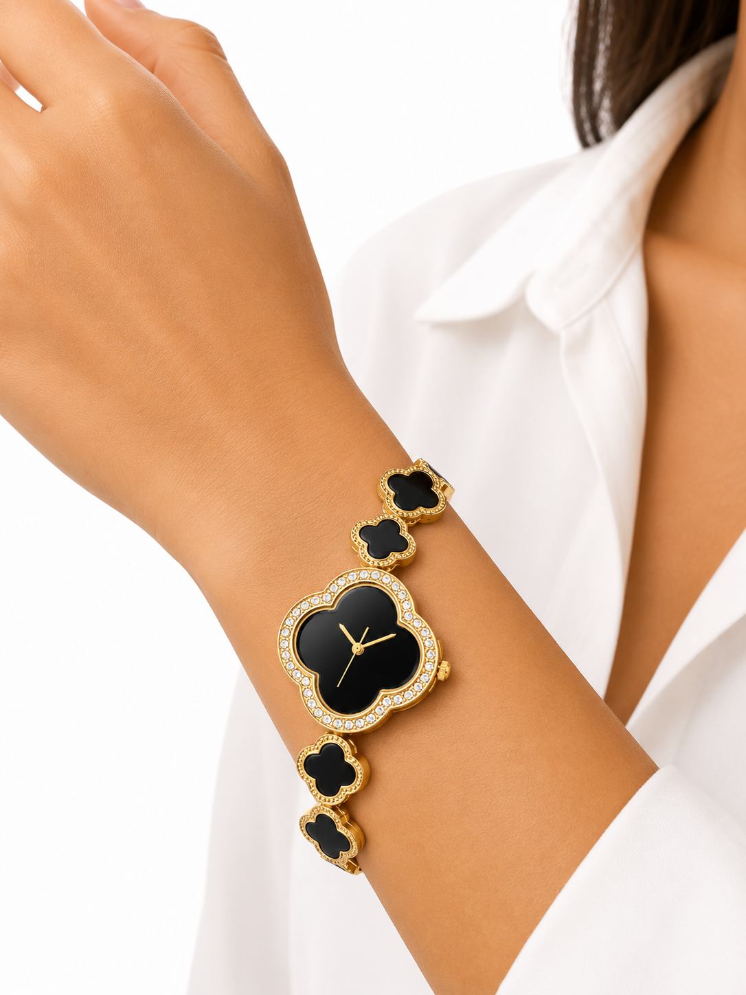 Reloj de Trebol Negro