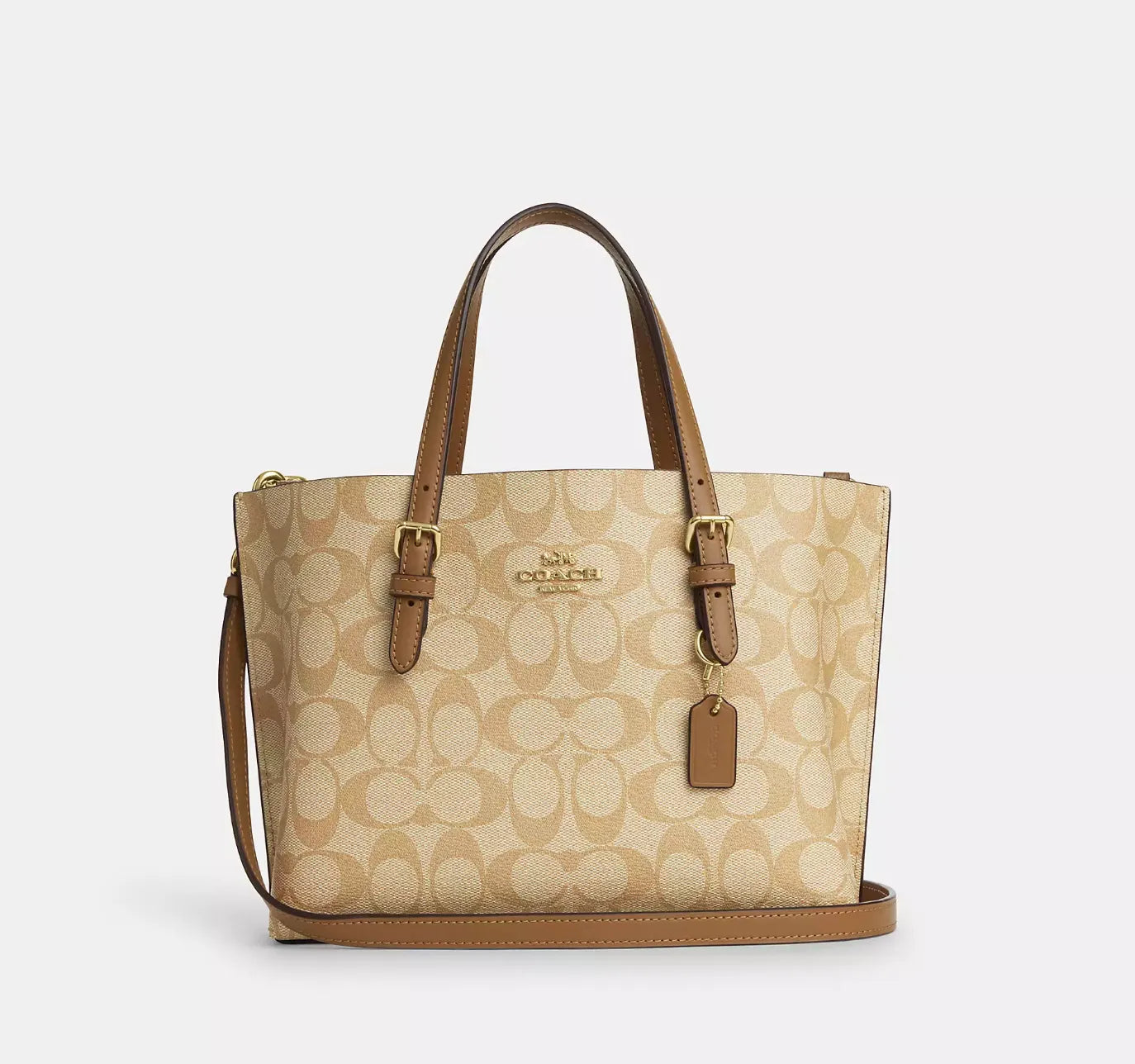 Coach Mollie Tote 25 Beige/Marrón
