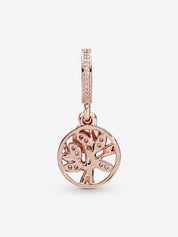 Charm Rose Gold Colgante Arbol Familiar