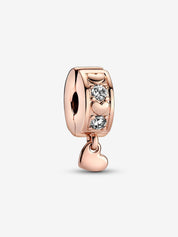Clip Rose Gold colgante “Infinite Hearts”