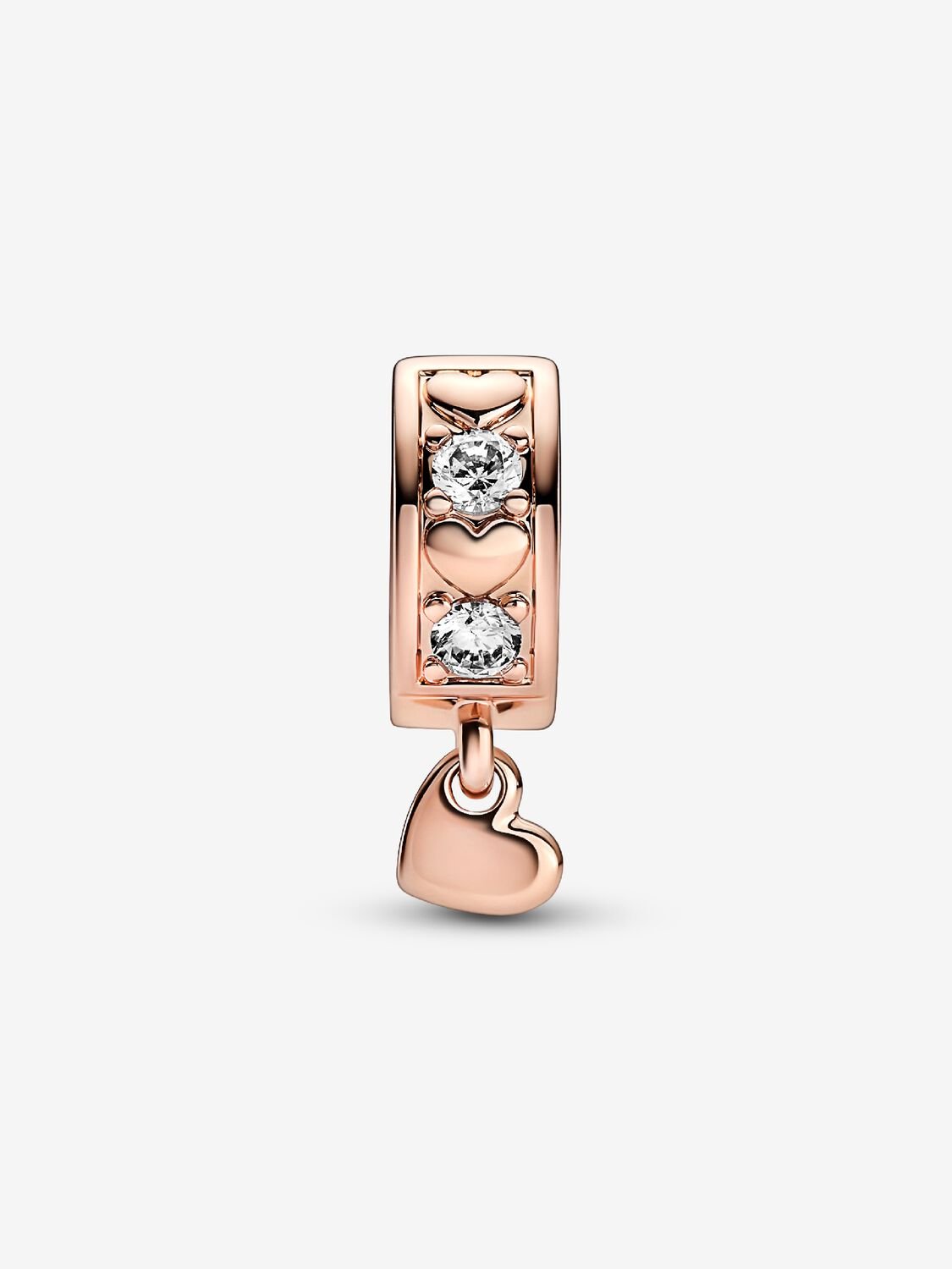 Clip Rose Gold colgante “Infinite Hearts”