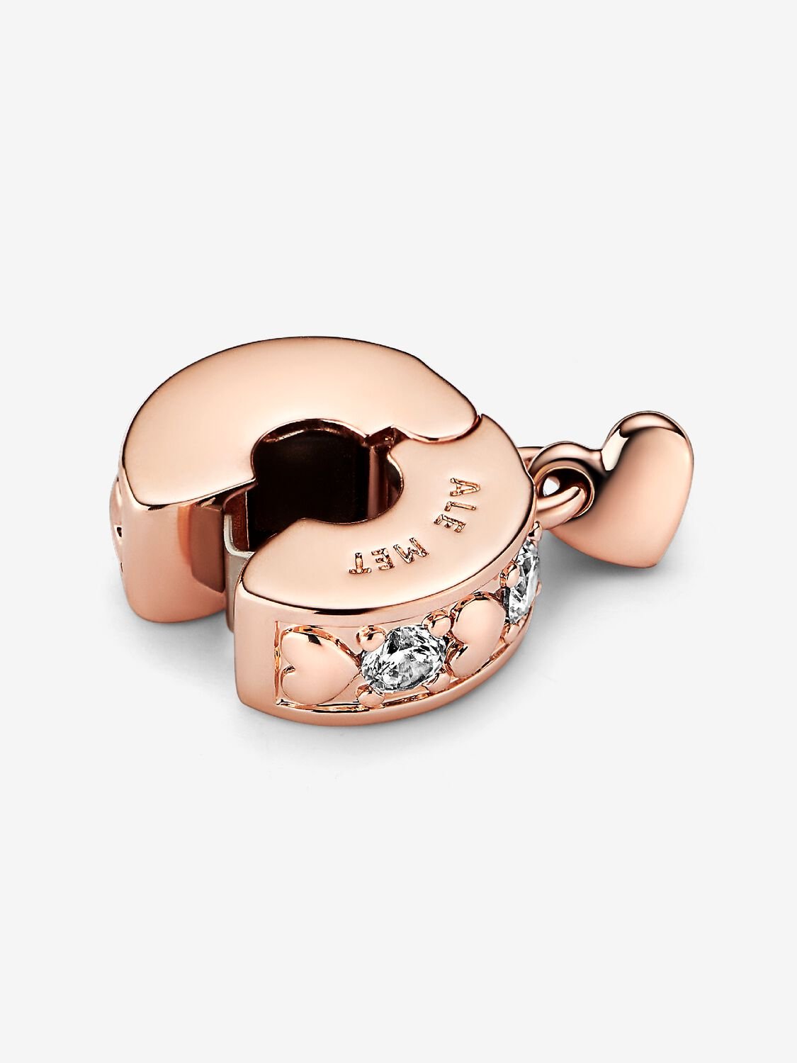 Clip Rose Gold colgante “Infinite Hearts”