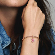 Charm Colgante Margarita Rosa