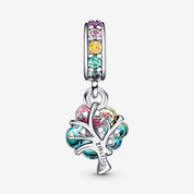 Charm Colgante de Cristal de Murano del Arbol de Unión