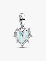 Charm Corazon Doble Amistad Opalescente