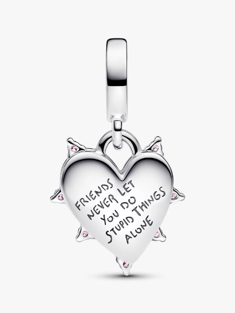 Charm Corazon Doble Amistad Opalescente