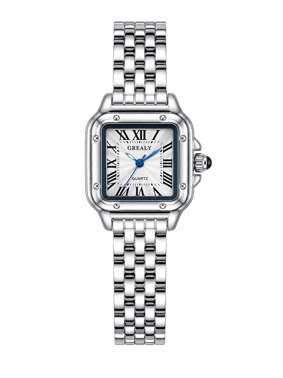 Reloj GREALY Plateado Tipo Cartier