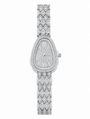 Reloj Plateado Tipo Bvlgari Full Piedras