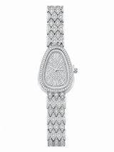 Reloj Plateado Tipo Bvlgari Full Piedras