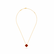 Collar Van Cleef Alhambra Vintage 1 Trébol Rojo