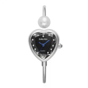 Reloj Corazón SUNLIFEX Rígido Plateado