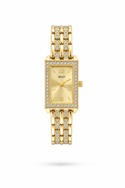 Reloj E-LY Dorado Completo Full Piedras