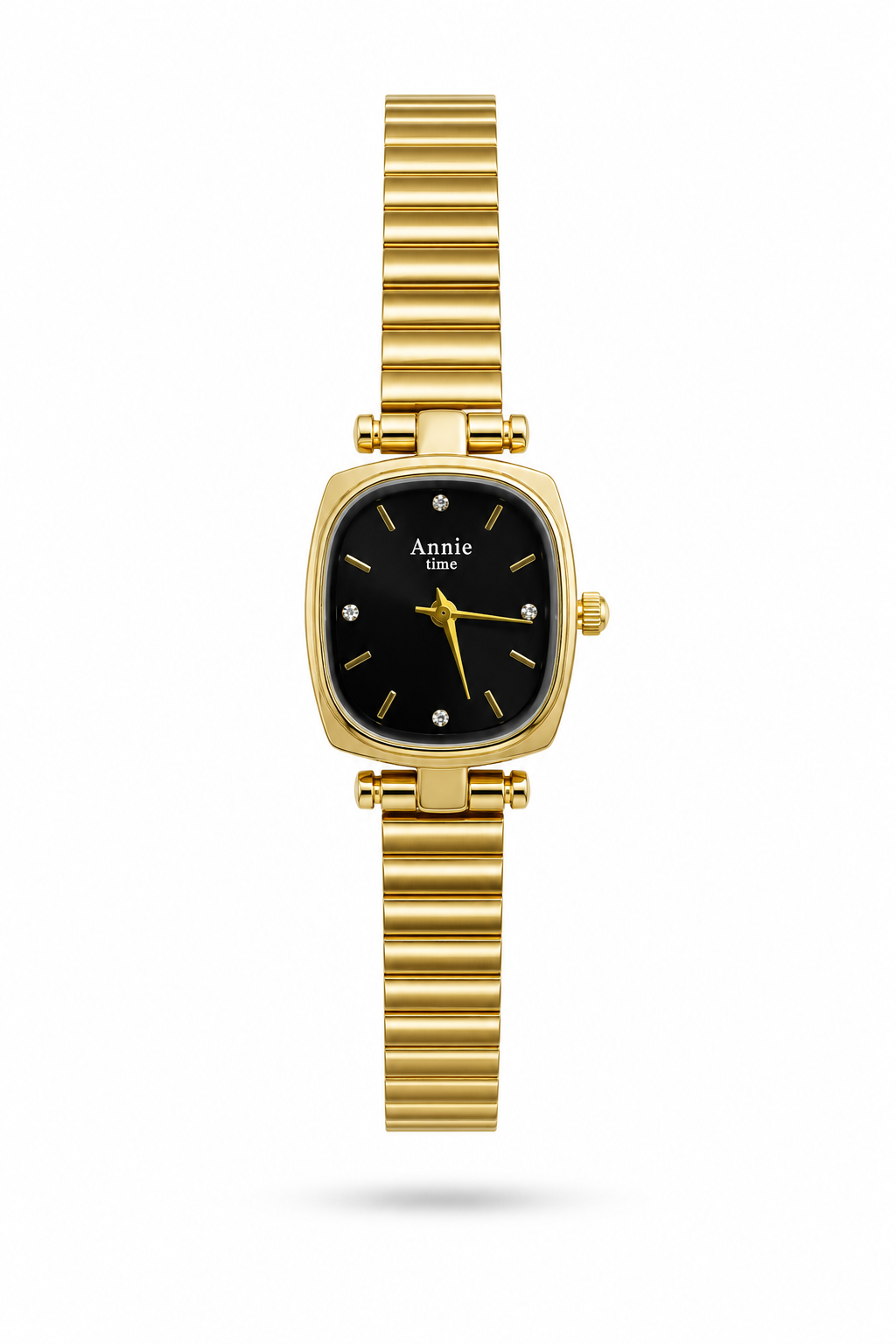 Reloj ANNIE Dorado Cara Negra
