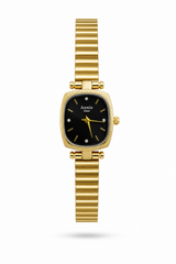 Reloj ANNIE Dorado Cara Negra
