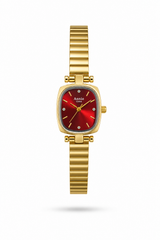 Reloj ANNIE Dorado Cara Roja