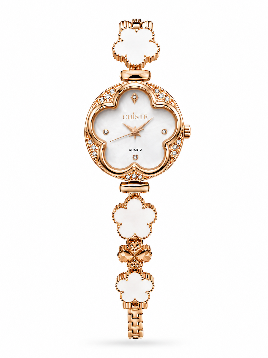 Reloj CHISTE Blanco Rose Gold de Trebol