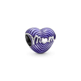 Charm Separador Madre Morado