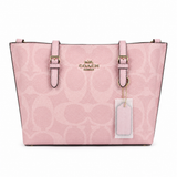 Coach Mollie Tote Mediana Rosa Signature