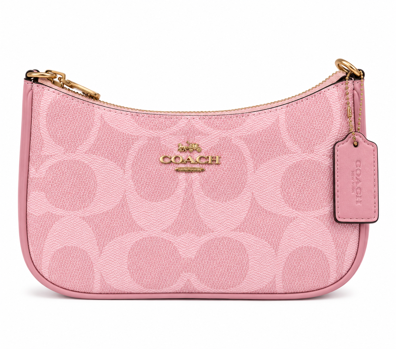 Coach Teri Shoulder Bag Rosa Signature